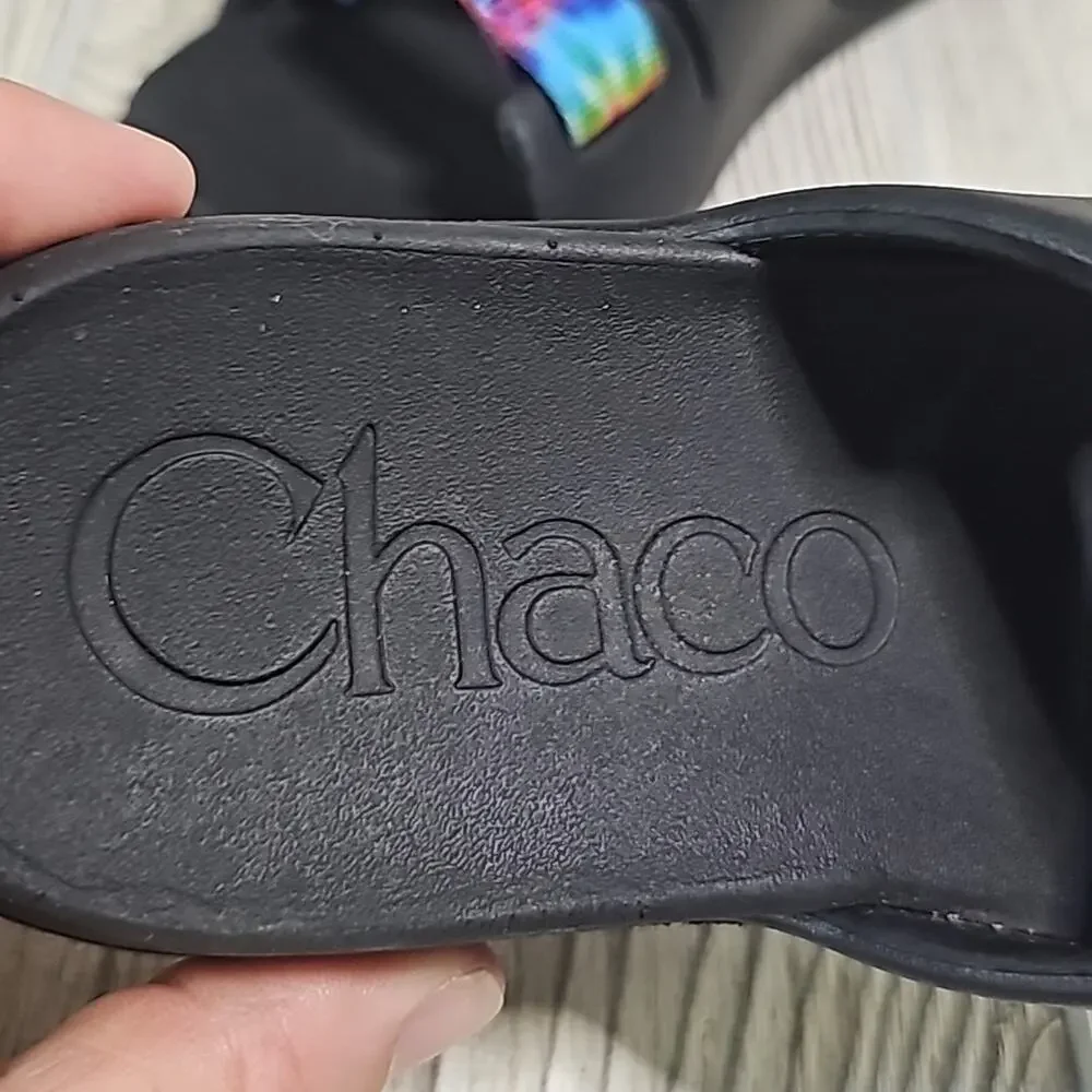 Chaco Chillos Tie Dye Slide Sandals Kids Size 3